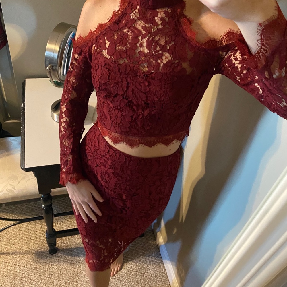 Miss guided Floral Lace 2 Piece